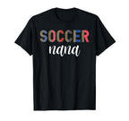 Soccer Nana Leopard Mom Player T-Shirt - Casual Everyday Wear for Adults