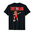 Dabbing Soccer Switzerland Soccer Fans T-Shirt - Trendy Graphic Unisex