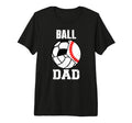 Mens Ball Dad Funny Baseball T-Shirt - Fun Novelty Design for Adults