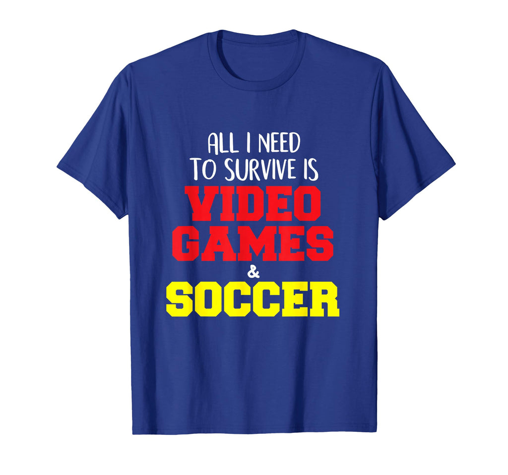 Video Games Soccer Funny T-Shirt - Casual Everyday Wear Unisex