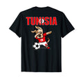 Dabbing Dog Tunisia Soccer Lovers T-Shirt - Fun Novelty Design Unisex