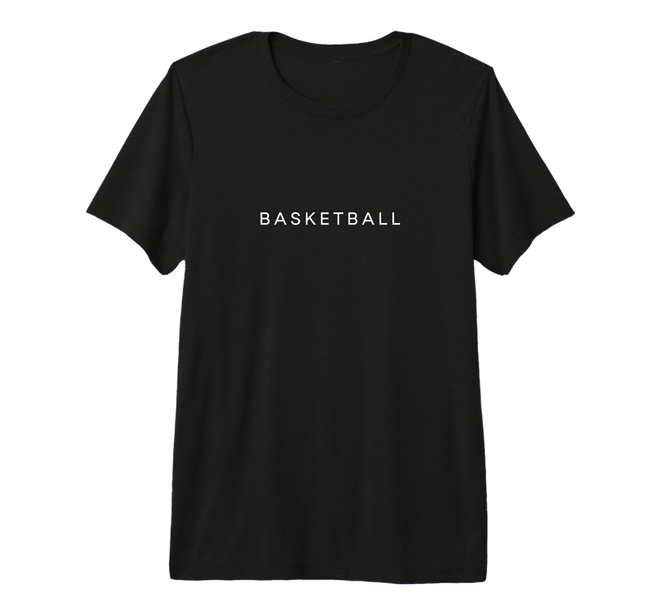 Basketball Funny Minimalist Text Team T-Shirt - Unique Graphic Unisex