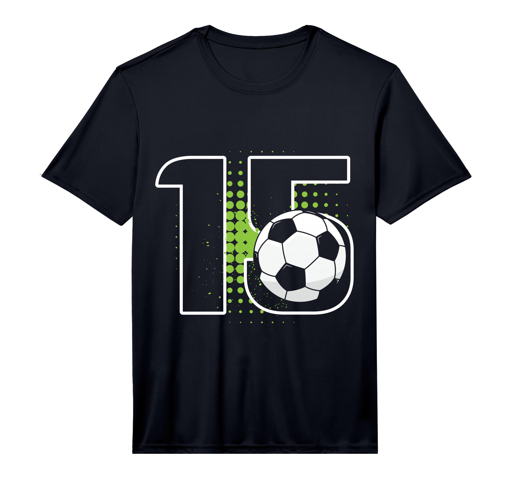 Mens 15Th Birthday Soccer Player T-Shirt - Custom Art Print for Adults