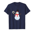 Sporty Snowman Soccer Lover T-Shirt - Casual Everyday Wear Unisex