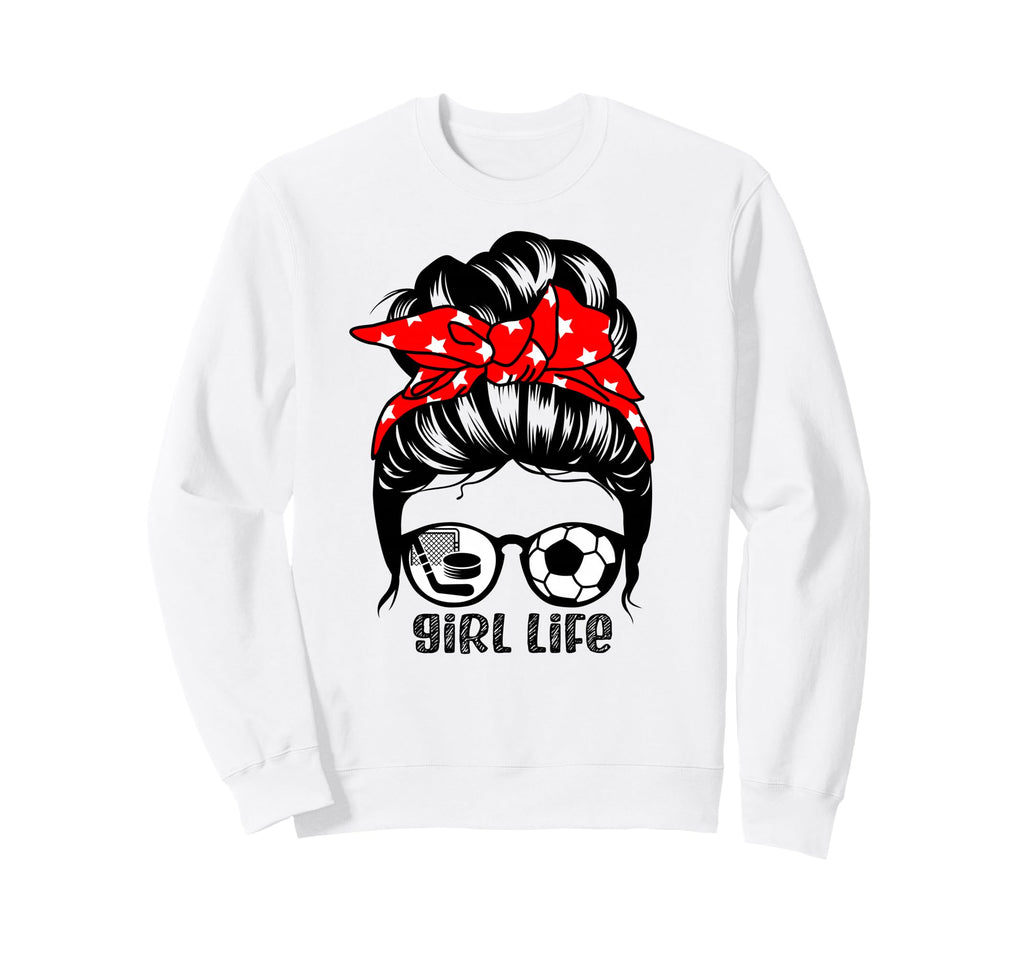 Life Funny Soccer Hockey Sweatshirt - Trendy Graphic Men Women
