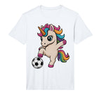 Unicorn Soccer Just Who Loves T-Shirt - Casual Everyday Wear for Adults