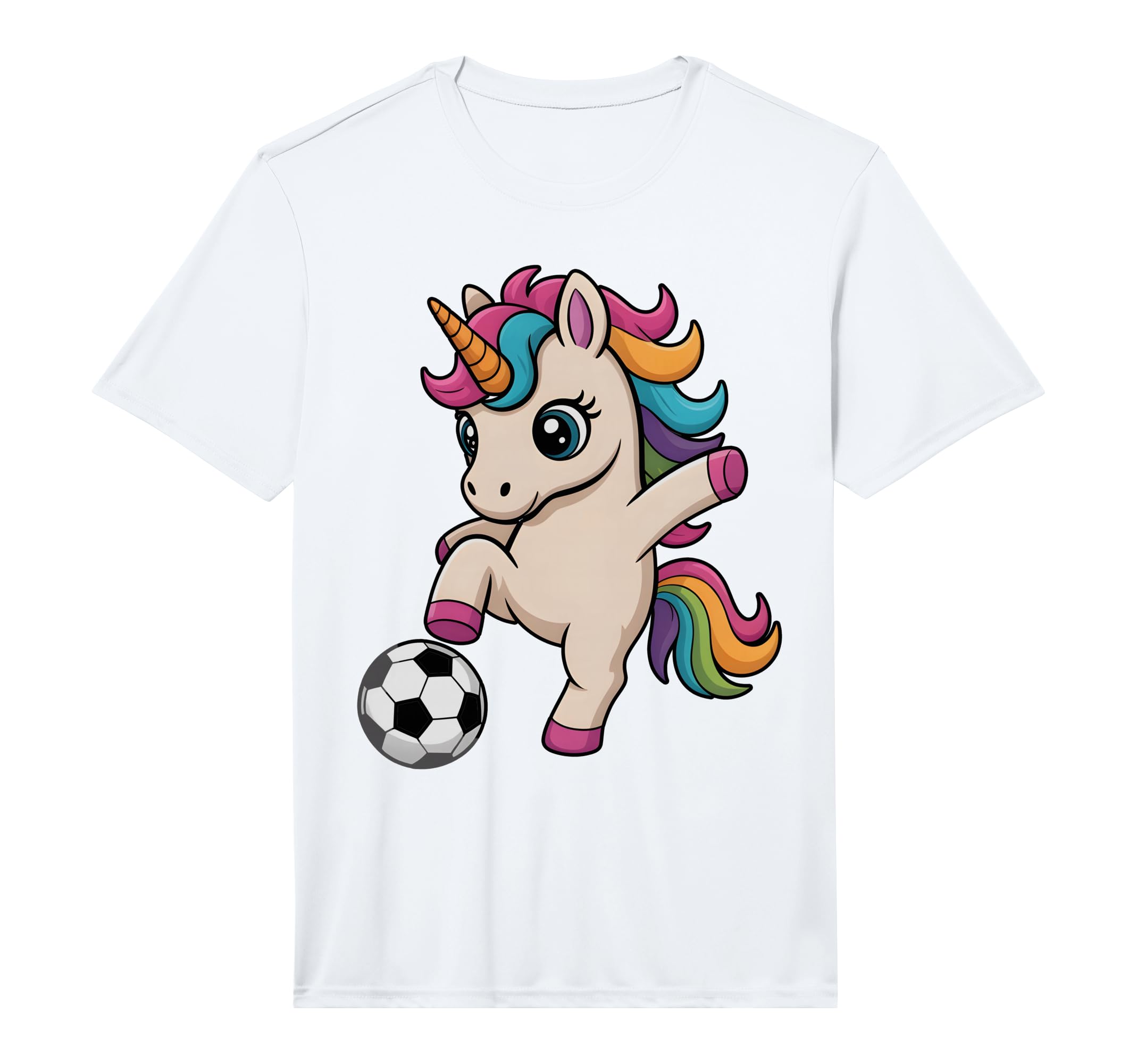 Unicorn Soccer Just Who Loves T-Shirt - Casual Everyday Wear for Adults
