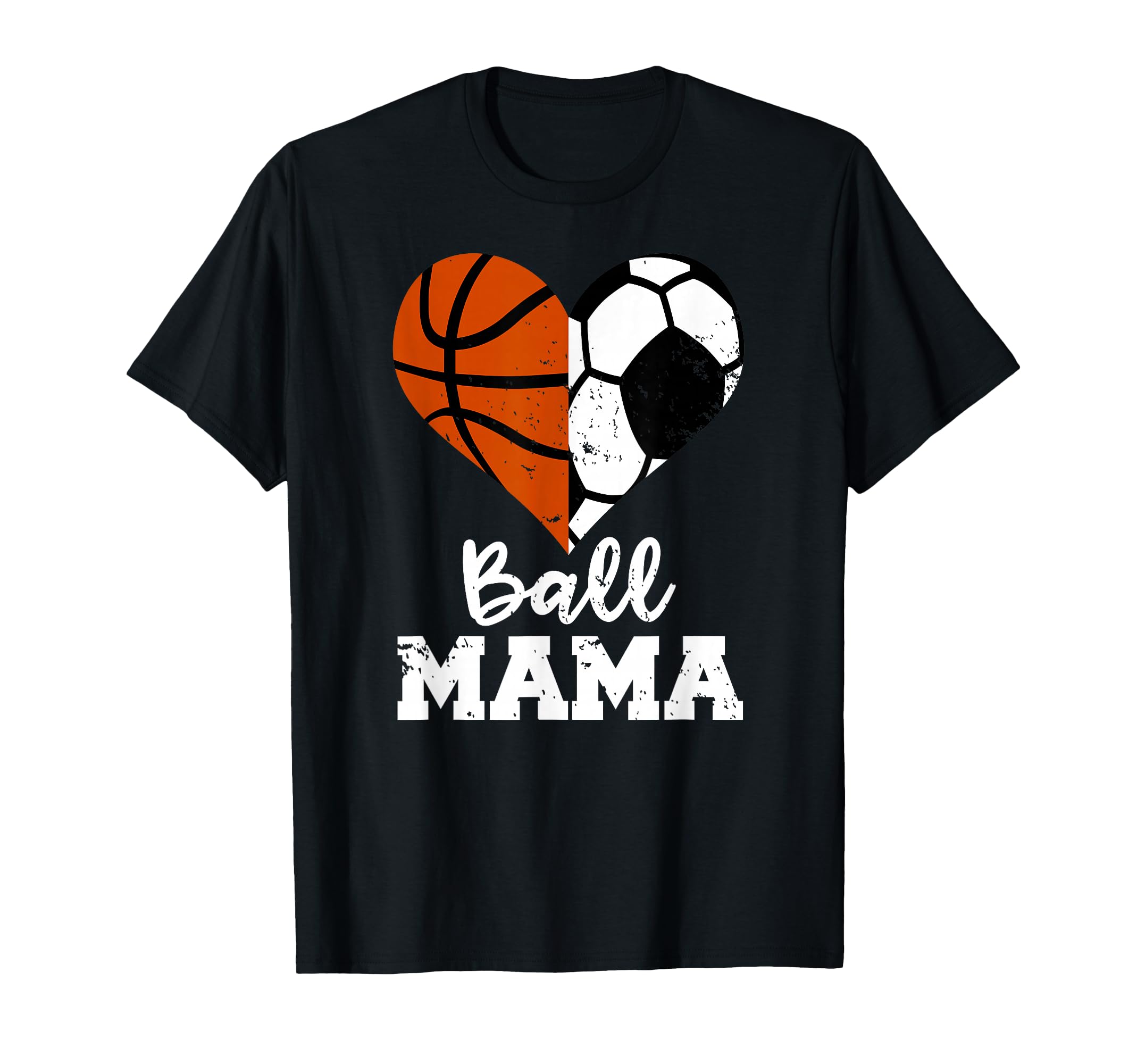 Ball Mama Funny Soccer Basketball T-Shirt - Aesthetic Graphic for Adults