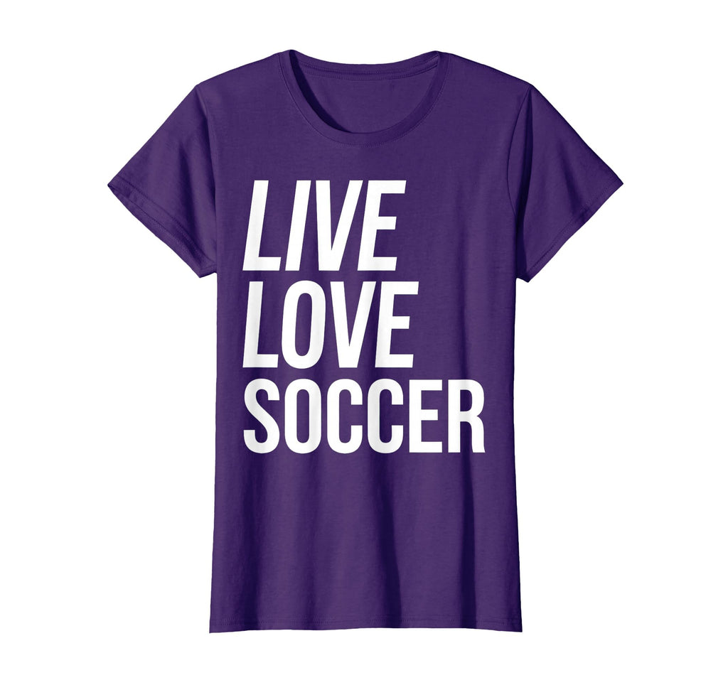 Live Love Soccer T-Shirt - Graphic Print for Adults