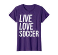 Live Love Soccer T-Shirt - Graphic Print for Adults
