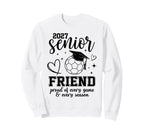 2027 Senior Soccer Friend Proud Sweatshirt - Fun Novelty Design for Adults