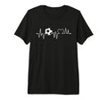 Soccer Heartbeat Soccer Ball T-Shirt - Aesthetic Graphic Men Women