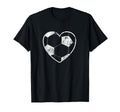 Soccer Ball Heart Funny Gift Players T-Shirt - Novelty Apparel Unisex