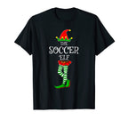 Soccer Elf Family Matching Funny T-Shirt - Unique Graphic for Adults