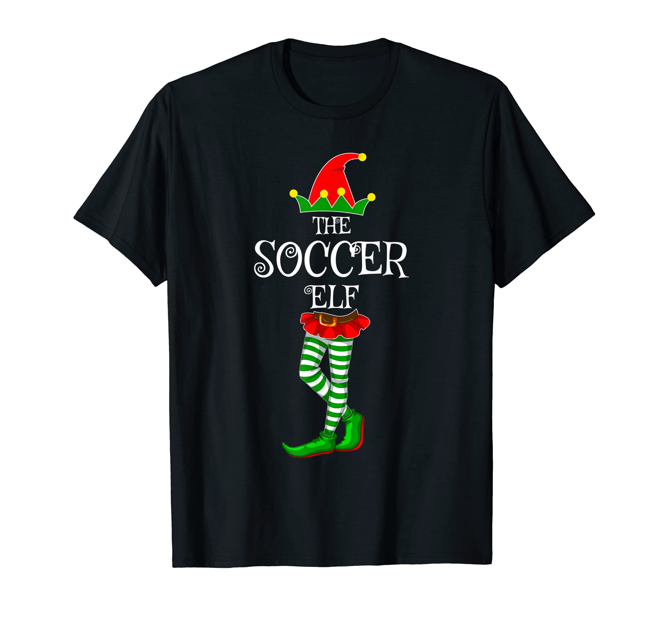 Soccer Elf Family Matching Funny T-Shirt - Unique Graphic for Adults