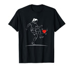 Soccer Valentines Day Heart Love T-Shirt - Fun Novelty Design Unisex