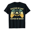 Soccer Day Gamer Night Funny Gaming And T-Shirt - Unique Graphic Men Women