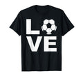 Love Soccer Soccer Players Coaches Fans T-Shirt - Minimalist Print Unisex