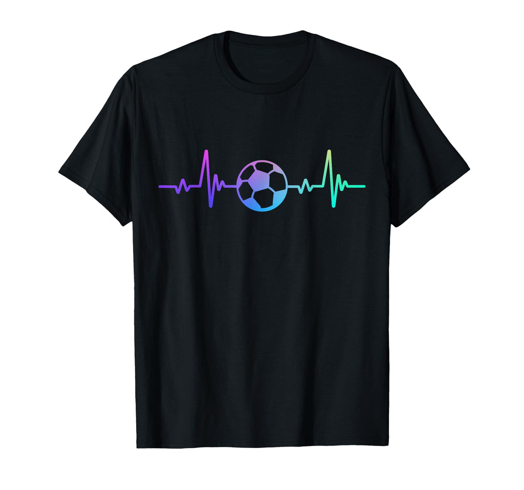 Soccer Football Heart Beat Sport T-Shirt - Aesthetic Graphic for Adults