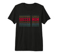 Soccer Mom Funny Layered Text Mother T-Shirt - Fun Novelty Design Unisex