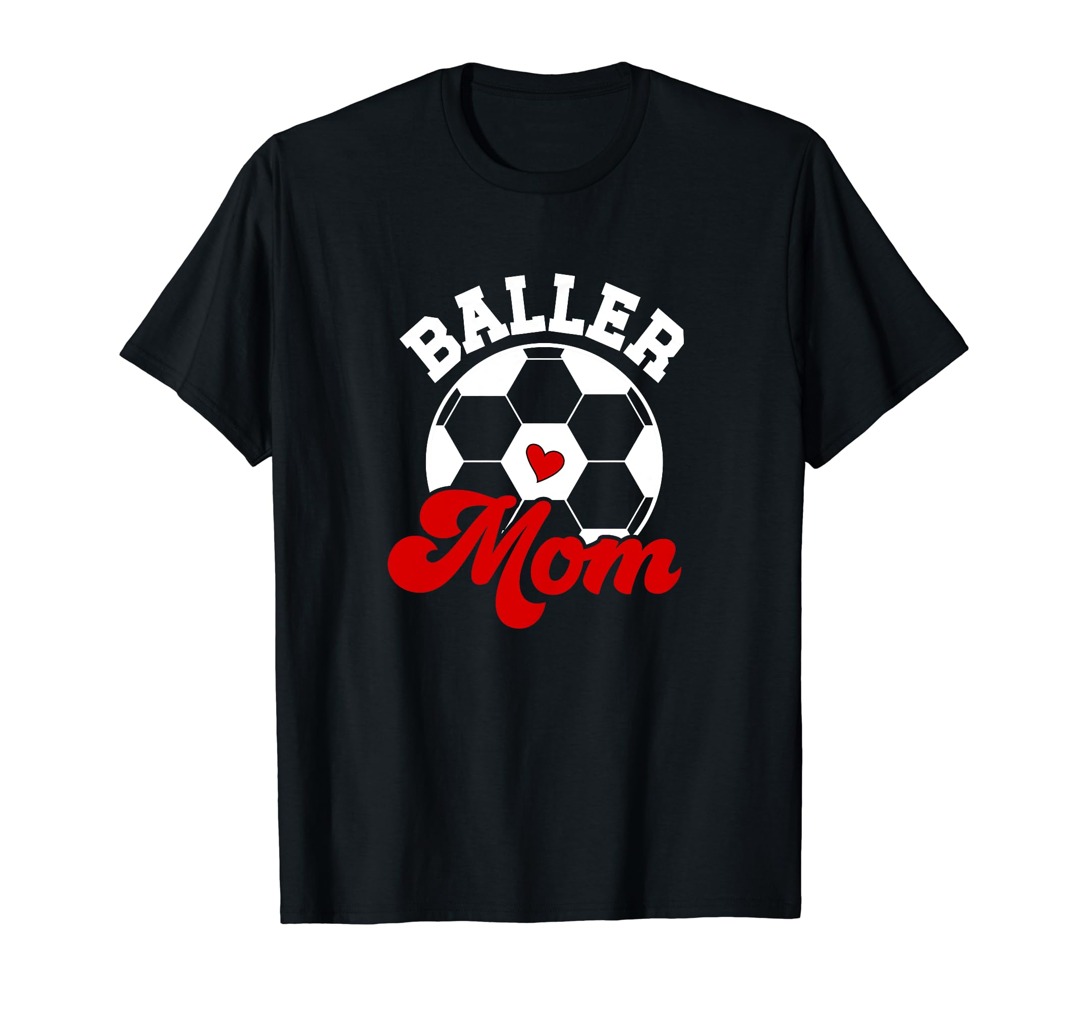 Baller Mom Soccer Mom Soccer Player T-Shirt - Minimalist Print Men Women