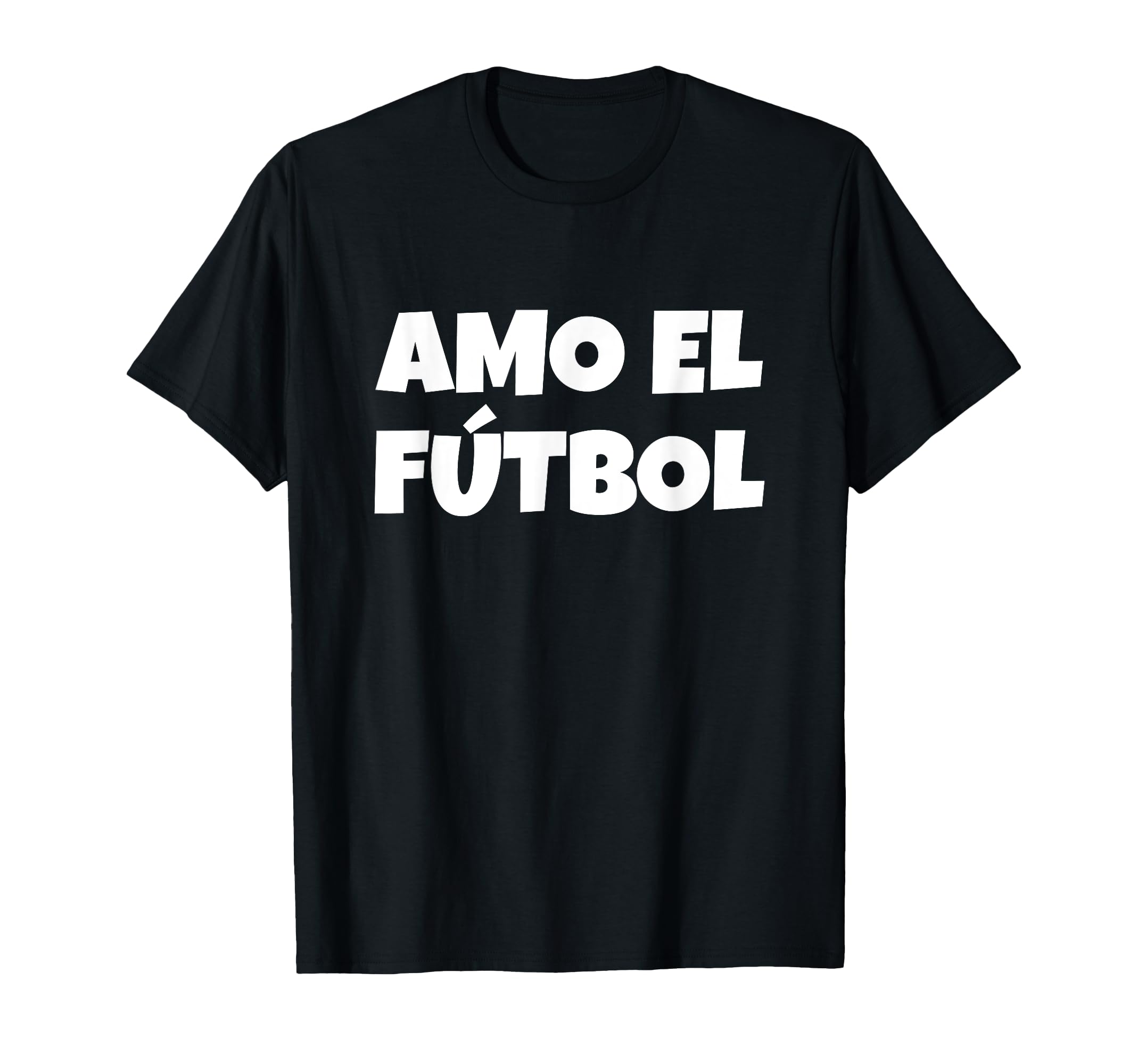 Soccer Spanish I Love Soccer Amo El T-Shirt - Custom Art Print for Adults