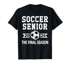 Senior Class 2026 Soccer Senior T-Shirt - Custom Art Print for Adults