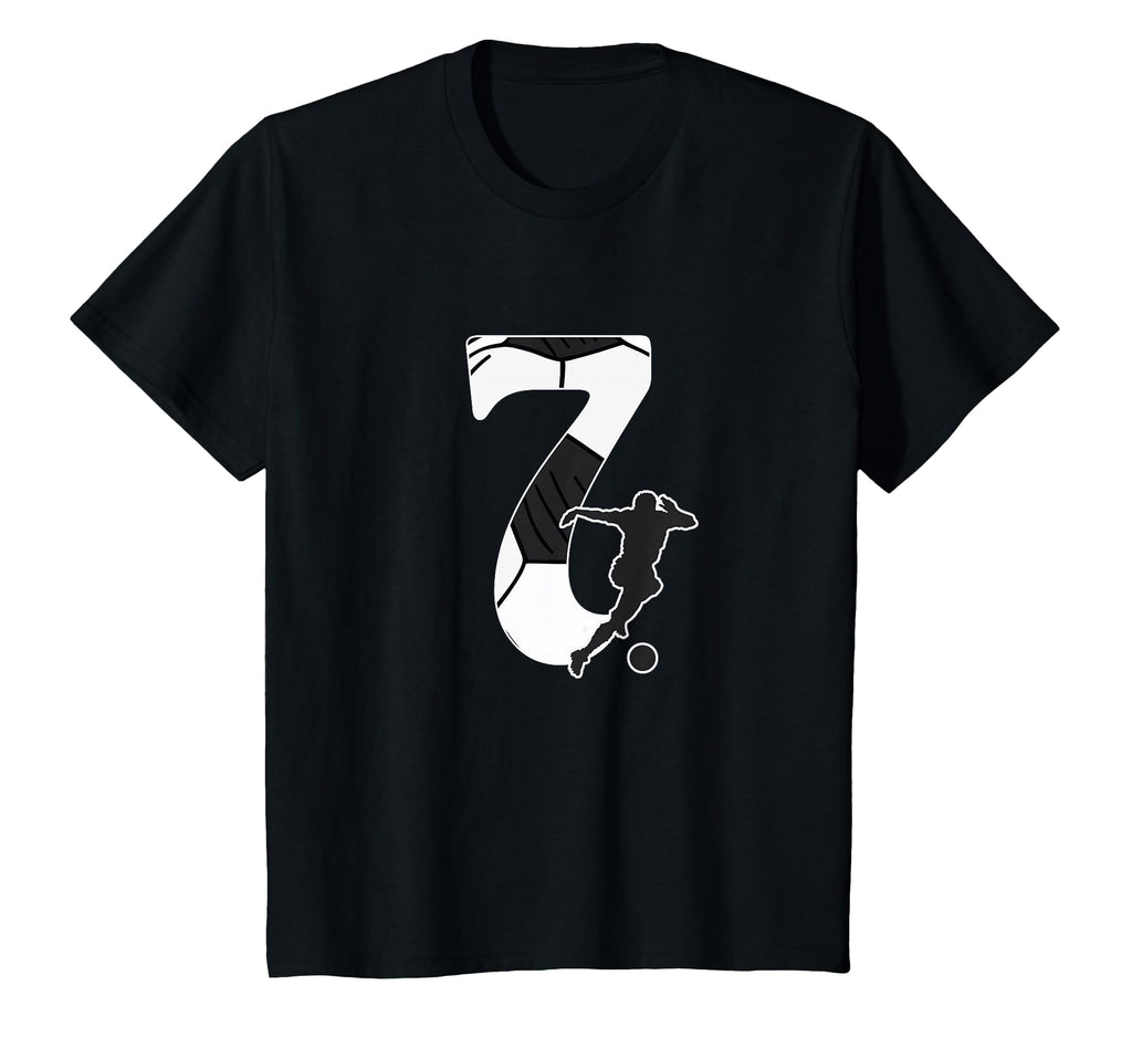 7Th Birthday Soccer Player 7 Years Old T-Shirt - Unique Graphic Unisex