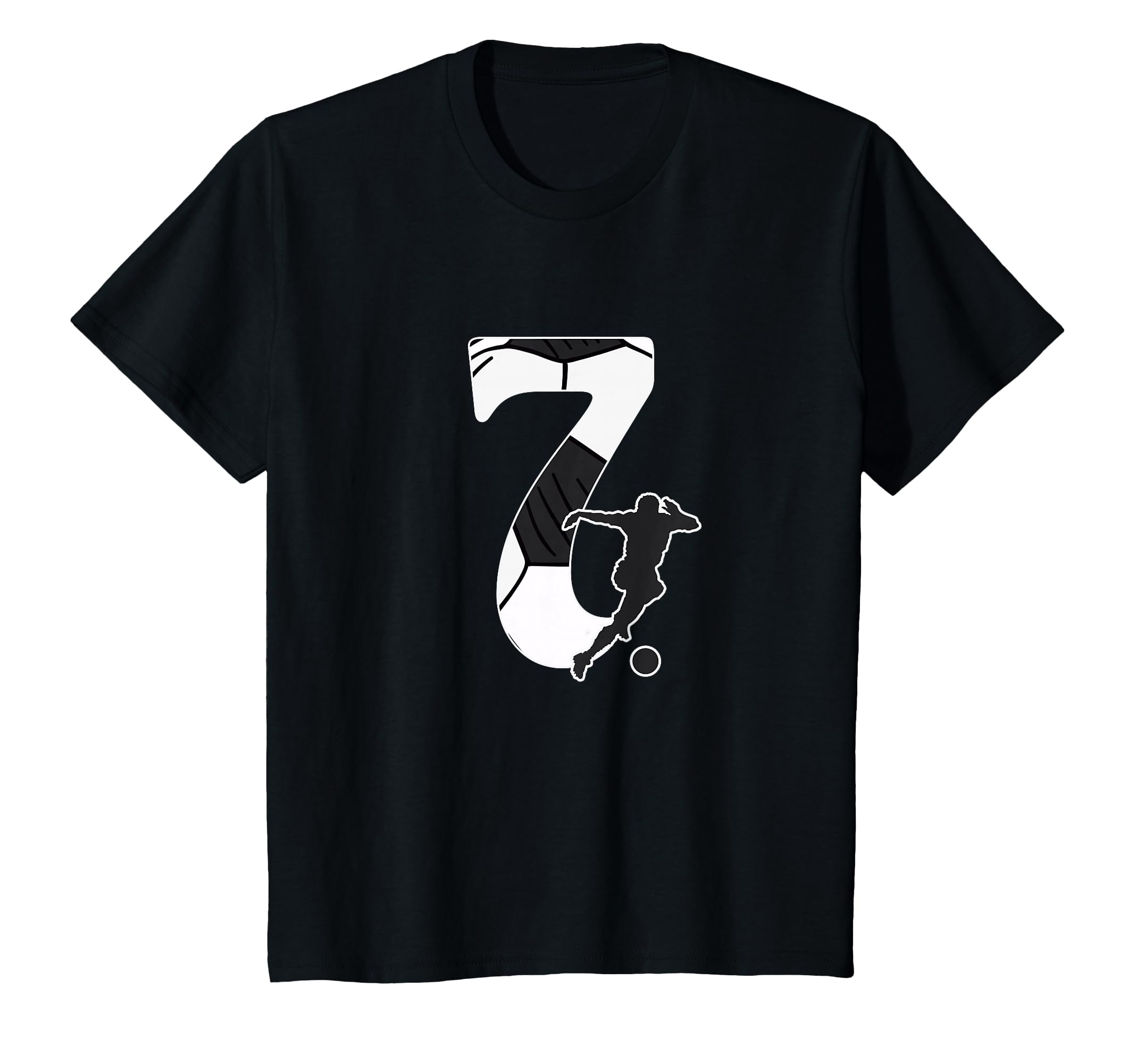 7Th Birthday Soccer Player 7 Years Old T-Shirt - Unique Graphic Unisex