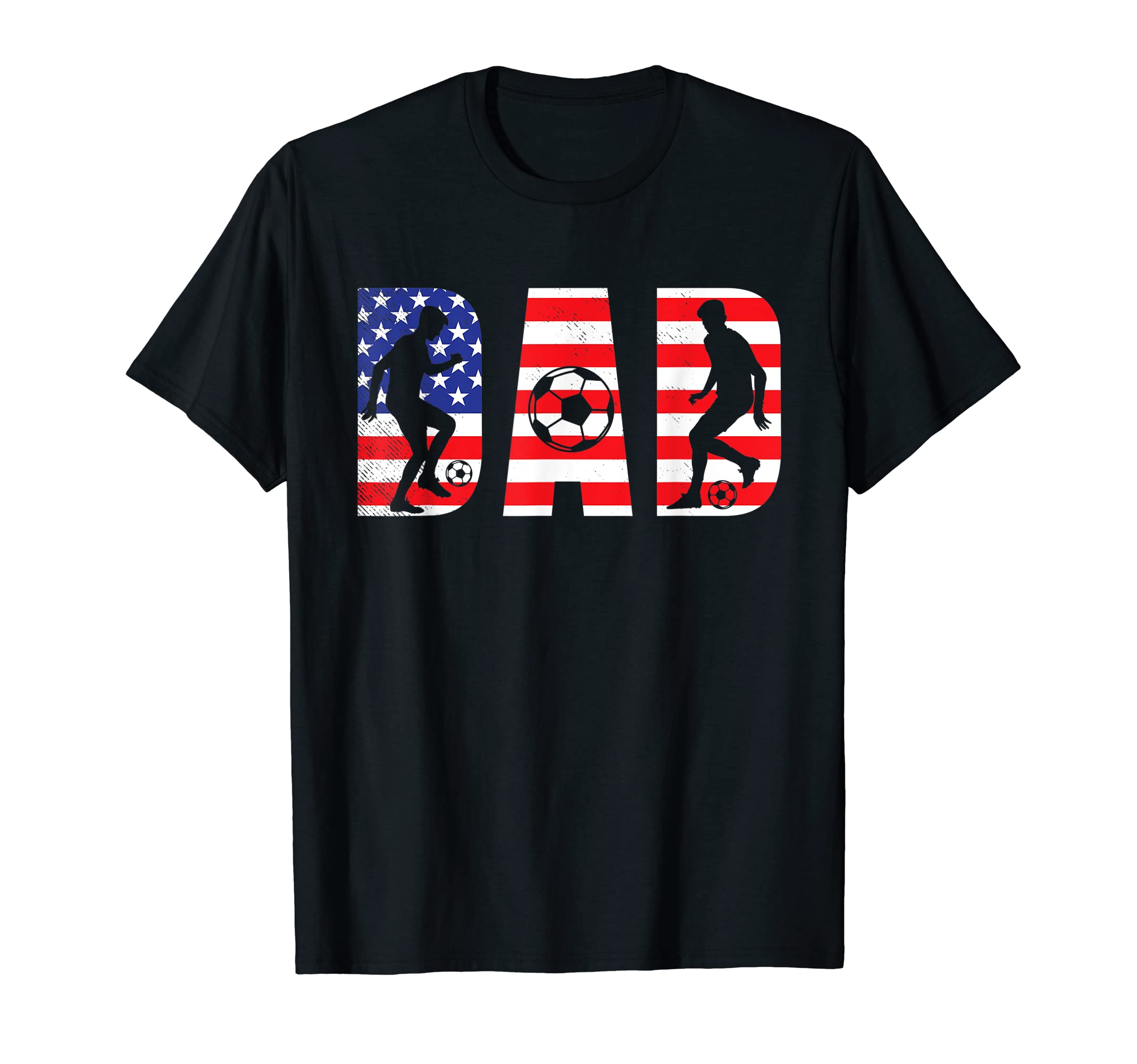 Soccer Dad Mixed Flag Theme T-Shirt - Graphic Print Men Women