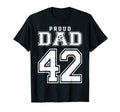 Number 42 Custom Proud Soccer T-Shirt - Fun Novelty Design Men Women