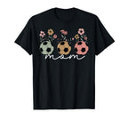 Soccer Mom Mama Floral Wildflower Spring T-Shirt - Graphic Print Unisex