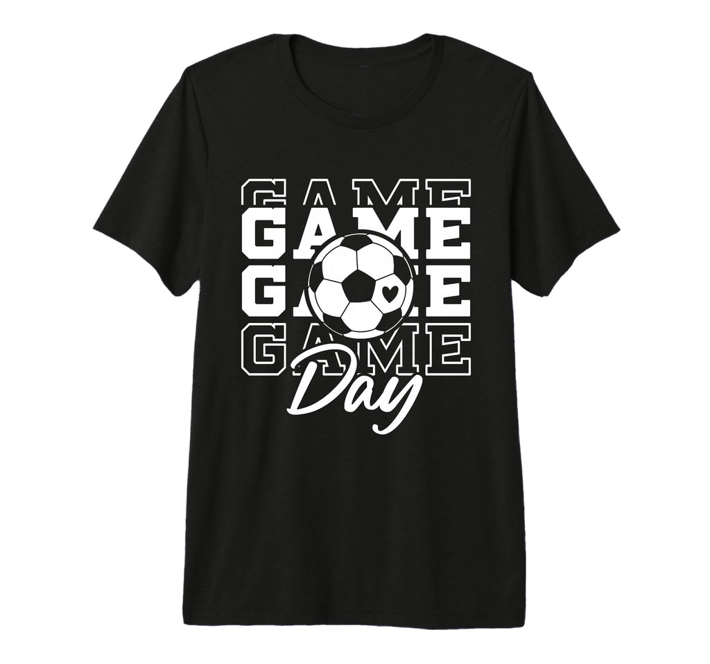 Game Day Soccer Ball Soccer Mom Supporter T-Shirt - Graphic Print Unisex