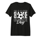 Game Day Soccer Ball Soccer Mom Supporter T-Shirt - Graphic Print Unisex