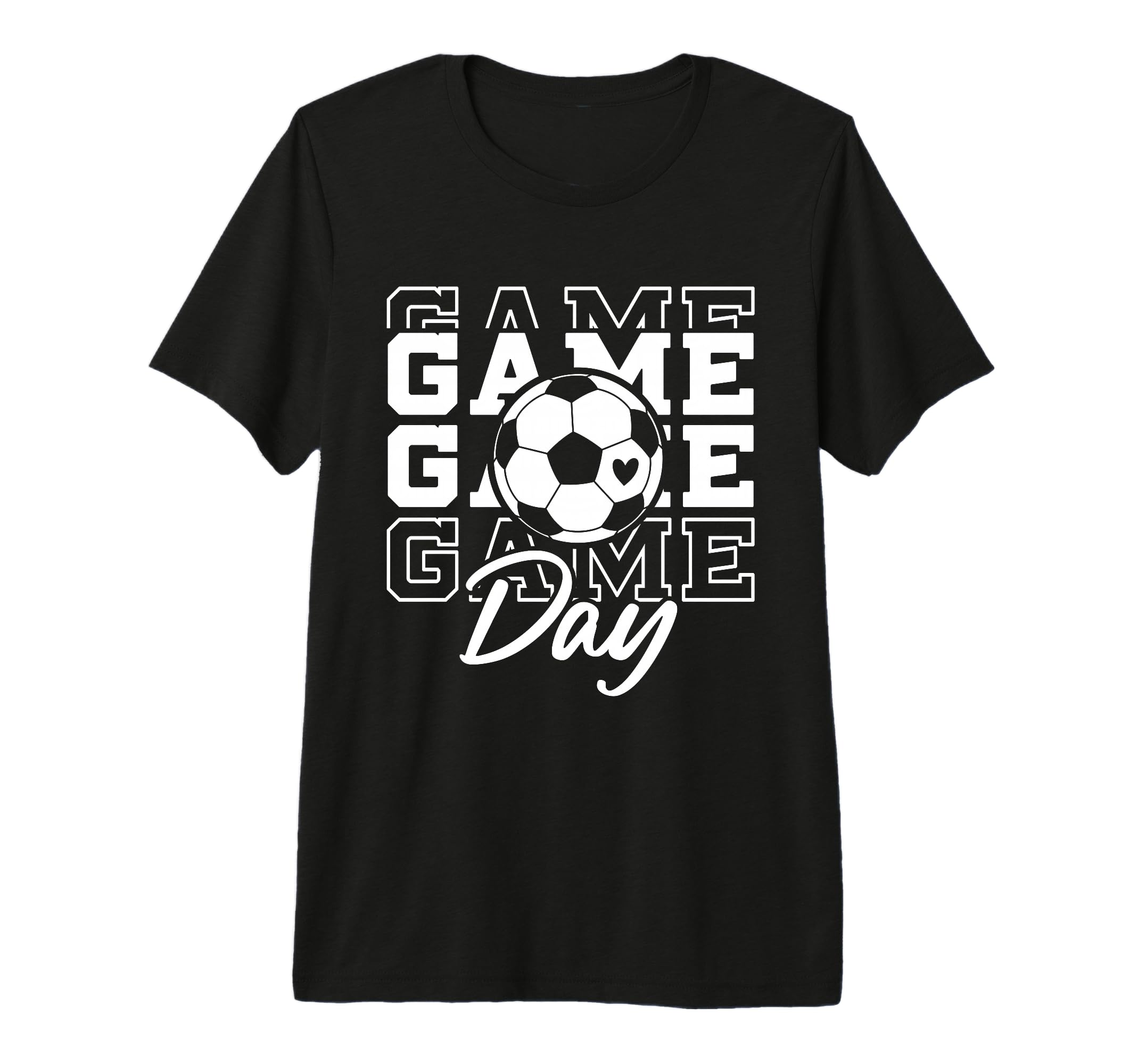Game Day Soccer Ball Soccer Mom Supporter T-Shirt - Graphic Print Unisex