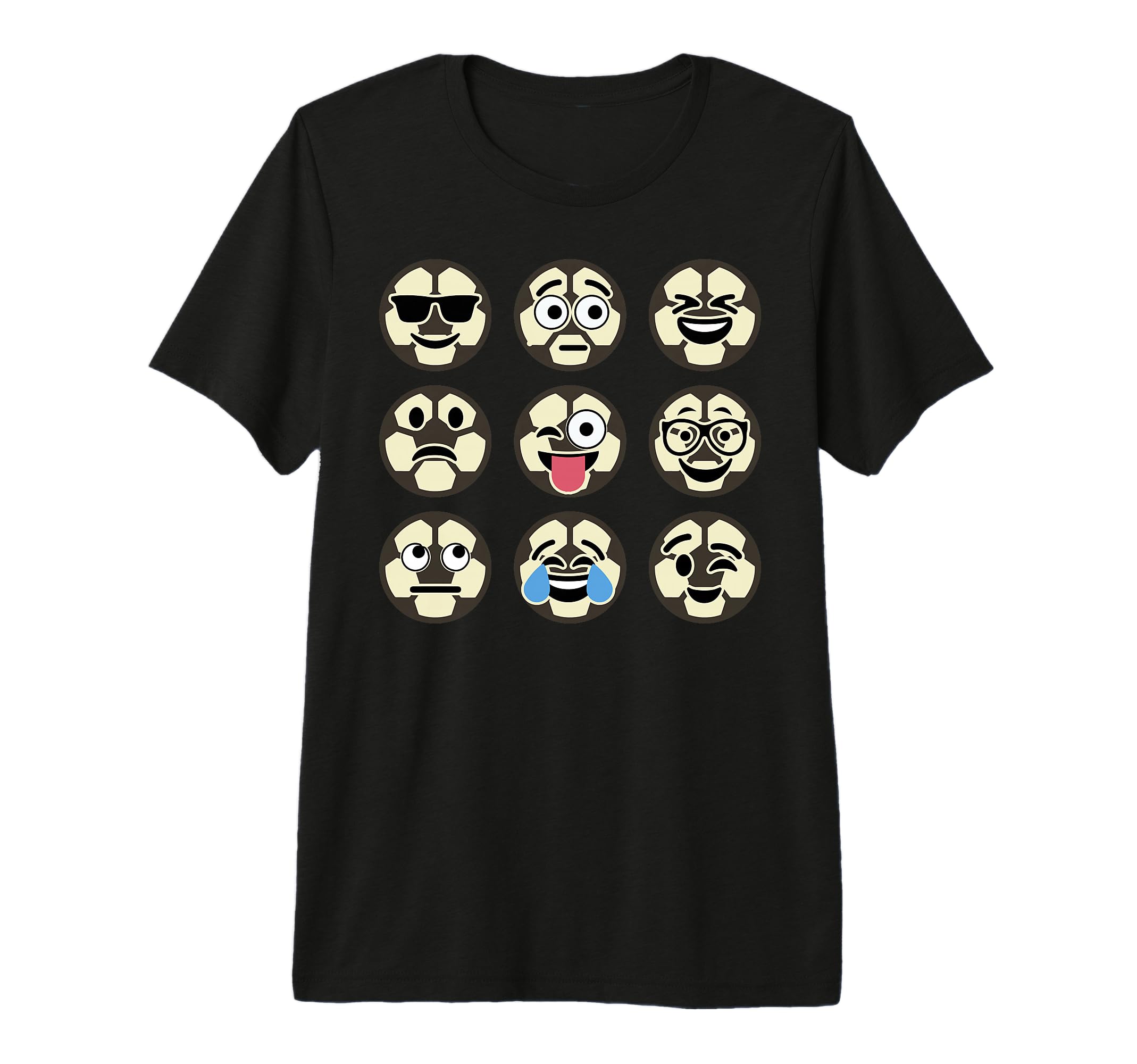 Funny Sports Soccer Emoticon T-Shirt - Streetwear Style Men Women