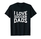 New First Time Dad To Be Love Soccer T-Shirt - Minimalist Print Men Women