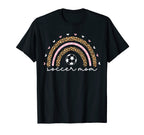 Proud Soccer Mom Mama Leopard T-Shirt - Streetwear Style for Adults
