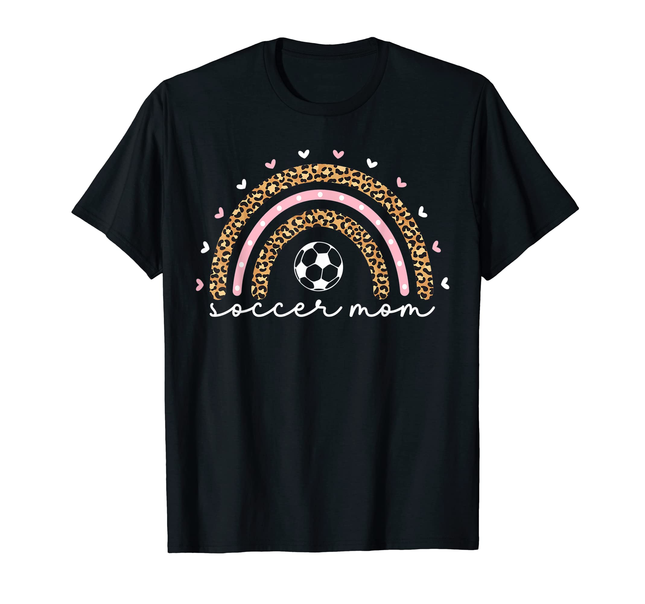 Proud Soccer Mom Mama Leopard T-Shirt - Streetwear Style for Adults