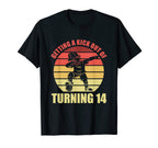 14 Year Old Happy 14Th Birthday T-Shirt - Aesthetic Graphic Men Women