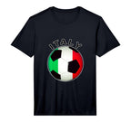 Italian Soccer De Futbol T-Shirt - Casual Everyday Wear for Adults