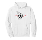 Soccer Ball Heartbeat Players And Hoodie - Streetwear Style Men Women