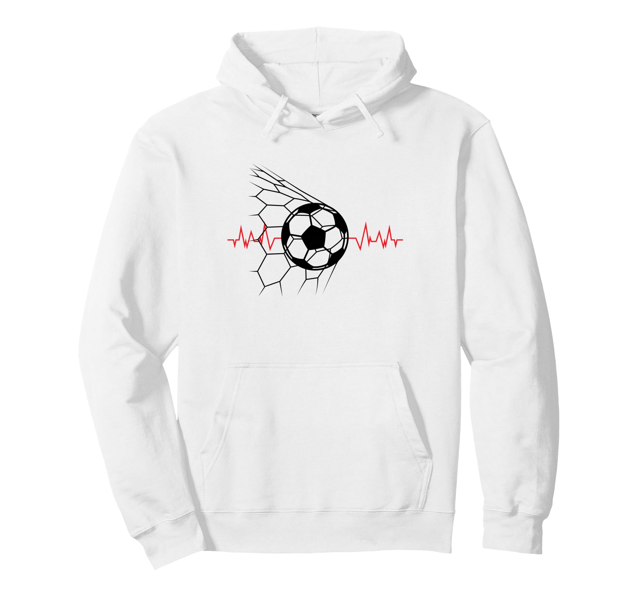 Soccer Ball Heartbeat Players And Hoodie - Streetwear Style Men Women