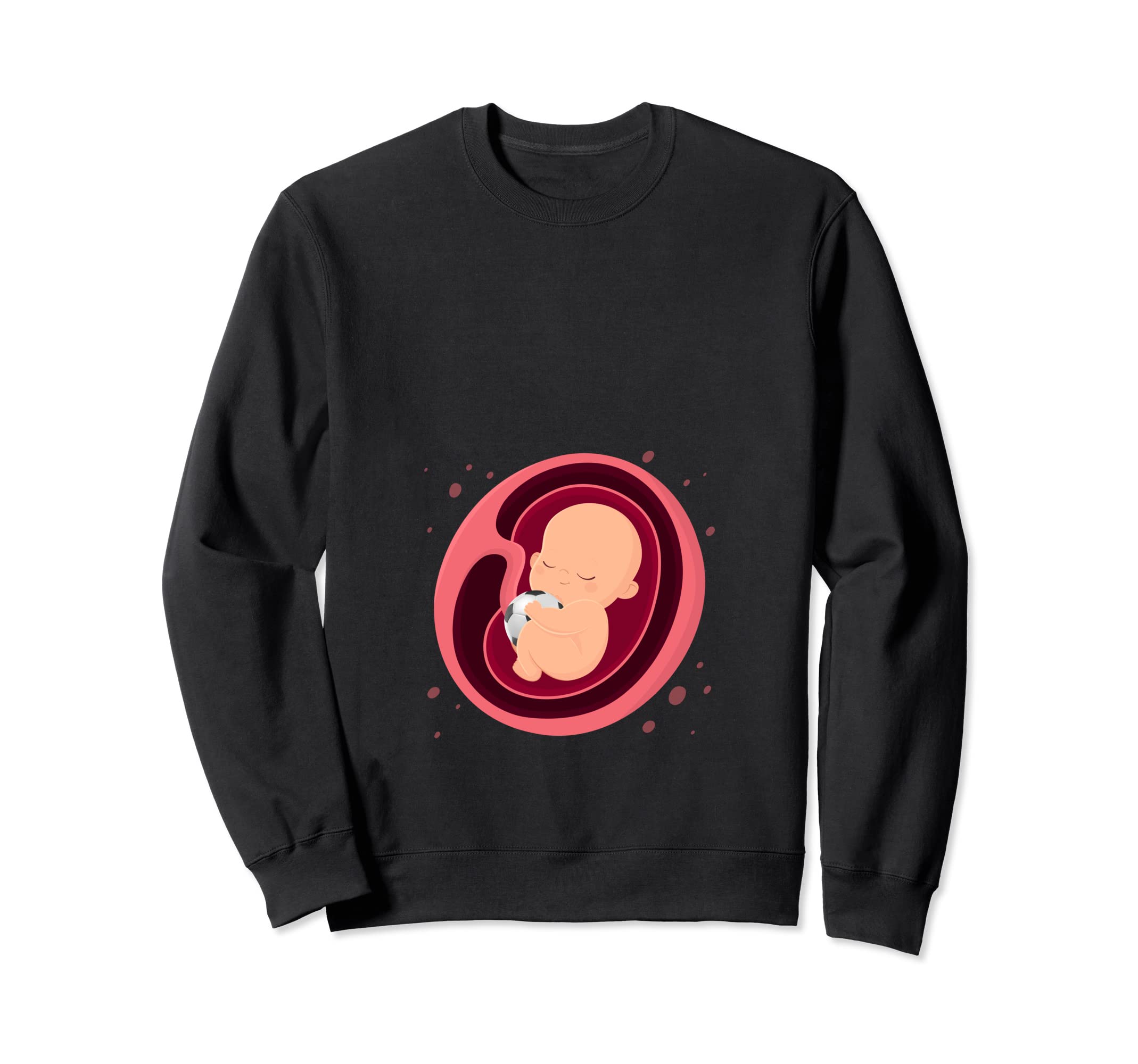 Pregnancy Announcement Soccer Players Sweatshirt - Unique Graphic Unisex
