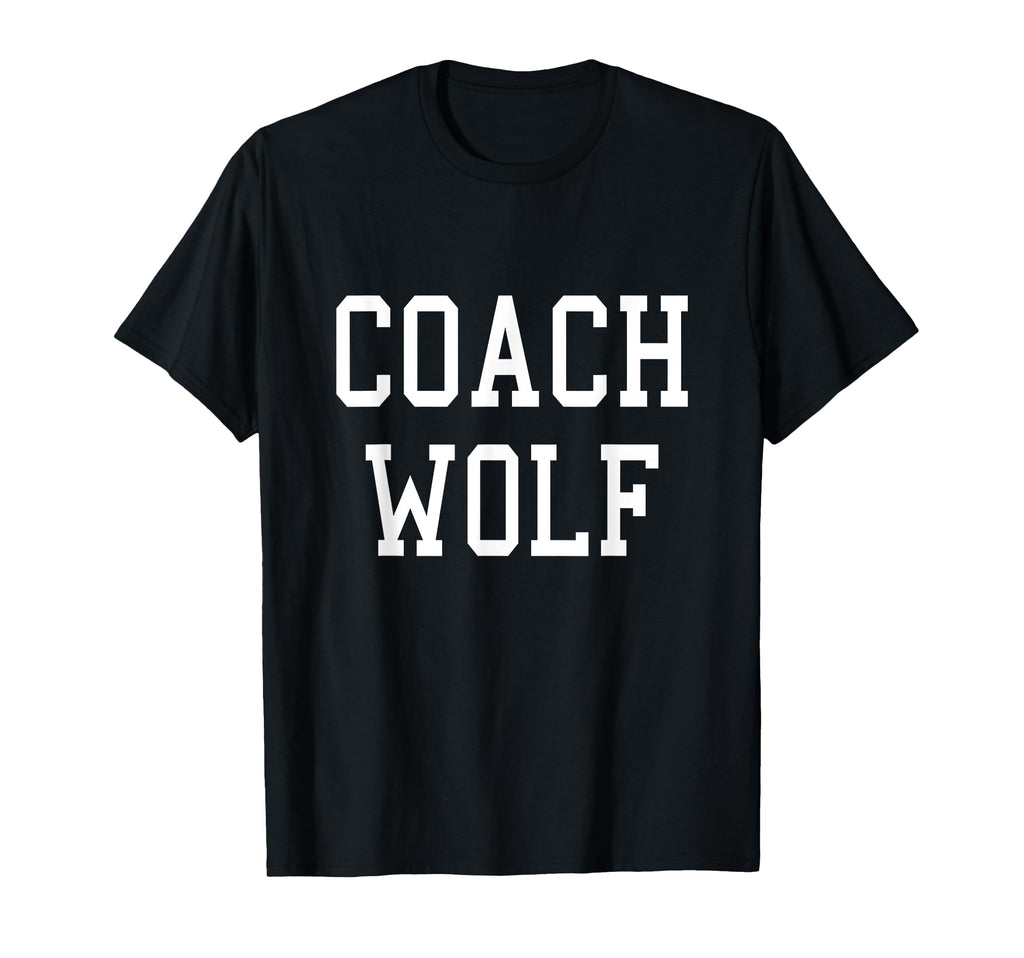 Coach Wolf Custom Football Soccer Baseball T-Shirt - Graphic Print Unisex