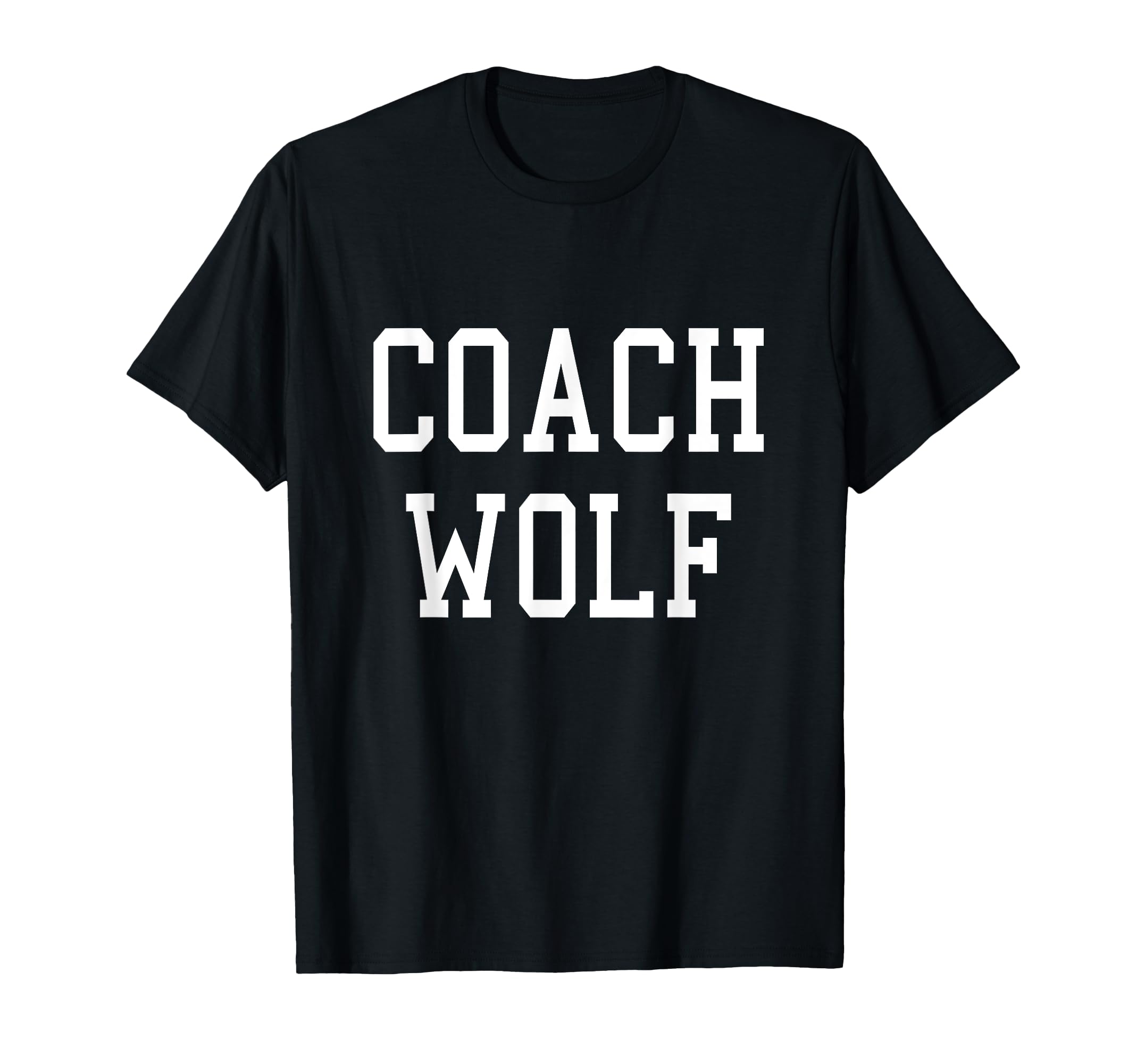 Coach Wolf Custom Football Soccer Baseball T-Shirt - Graphic Print Unisex