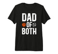 Mens Dad Both Soccer Basketball Dad T-Shirt - Streetwear Style Men Women