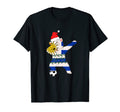 Soccer Dabbing Polar Bear Hat Lights T-Shirt - Custom Art Print for Adults
