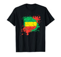 Soccer Ball Flag Congo T-Shirt - Casual Everyday Wear Men Women