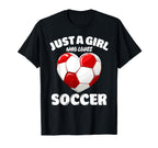 Just Who Loves Soccer Soccer Lover T-Shirt - Graphic Print Unisex